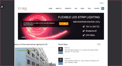 Desktop Screenshot of prime-lighting.com