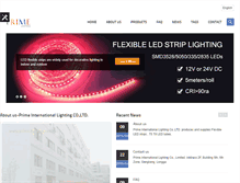 Tablet Screenshot of prime-lighting.com